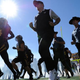 Missouri Tigers head coach Gary Pinkel runs onto the field with his team prior to a game against the Connecticut Huskies Sept. 19, 2015, at Memorial Stadium in Columbia, Mo.
Ed Zurga/Getty Images